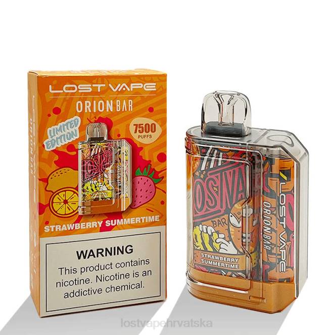 Lost Vape Orion šipka za jednokratnu upotrebu | 7500 dim | 18 ml | 50 mg jagoda ljeto NHVB98 | Lost Vape Price