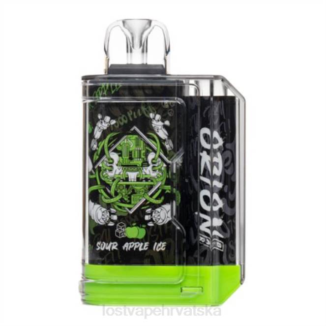 Lost Vape Orion šipka za jednokratnu upotrebu | 7500 dim | 18 ml | 50 mg led od kiselih jabuka NHVB1 | Lost Vape Hrvatska