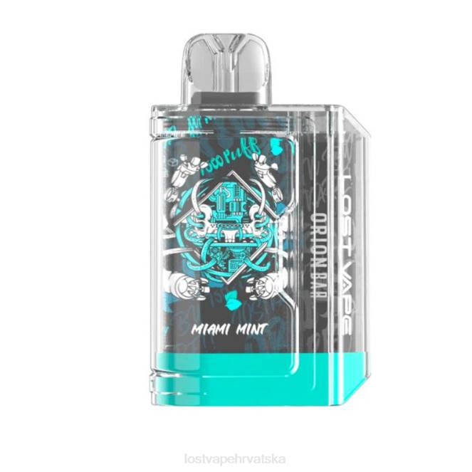 Lost Vape Orion šipka za jednokratnu upotrebu | 7500 dim | 18 ml | 50 mg miami mint NHVB84 | Lost Vape Flavors Hrvatska