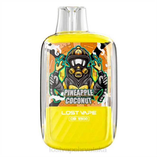 Lost Vape Orion ob5500 5500 udaha 14ml 50mg jednokratno ananas kokos NHVB104 | Lost Vape Flavors Hrvatska