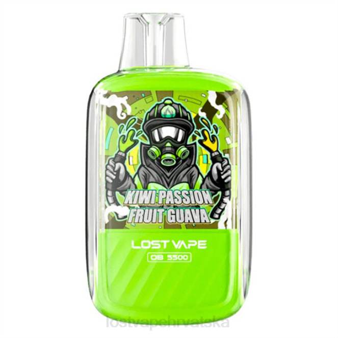 Lost Vape Orion ob5500 5500 udaha 14ml 50mg jednokratno kivi marakuja guava NHVB103 | Lost Vape Contact Hrvatska